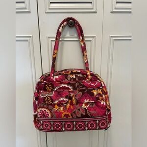 VERA BRADLEY  Carnaby Medium Floral Satchel/Shoulder Handbag EUC